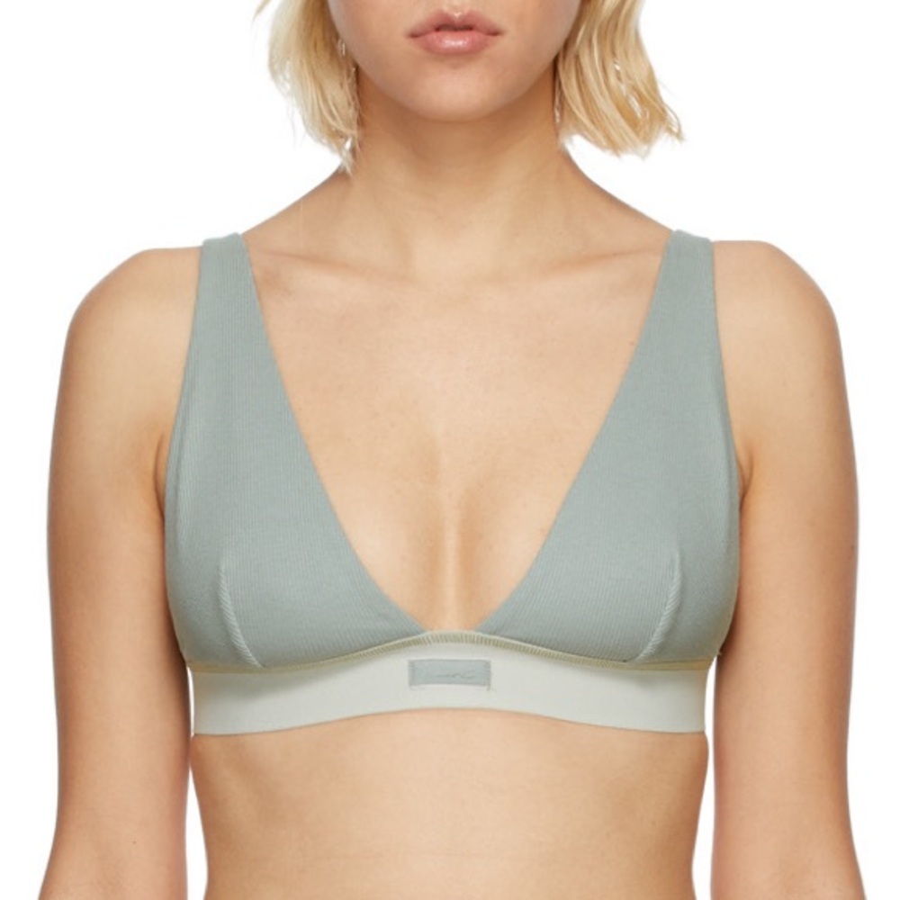 [SKIMS] Cotton Rib Plunge Bralette 2X